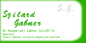 szilard gabner business card
